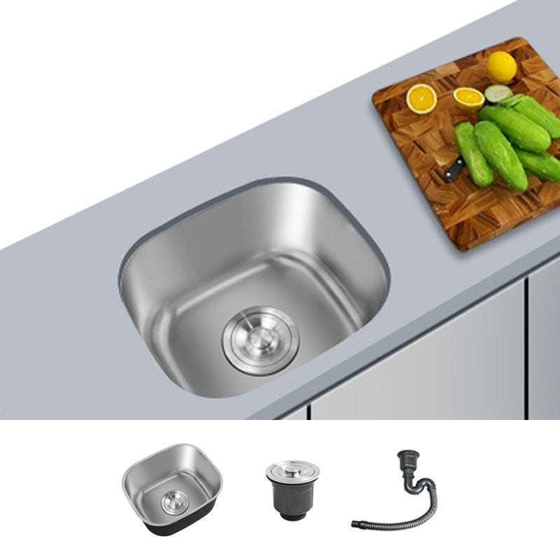 Contemporary Style Kitchen Sink Stainless Steel Undermount Kitchen Sink