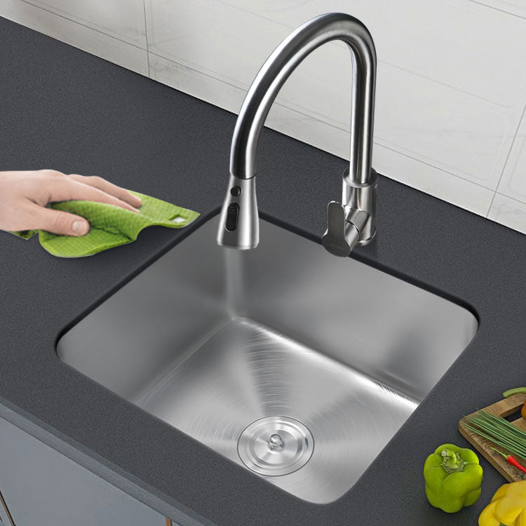 Contemporary Style Kitchen Sink Stainless Steel Undermount Kitchen Sink