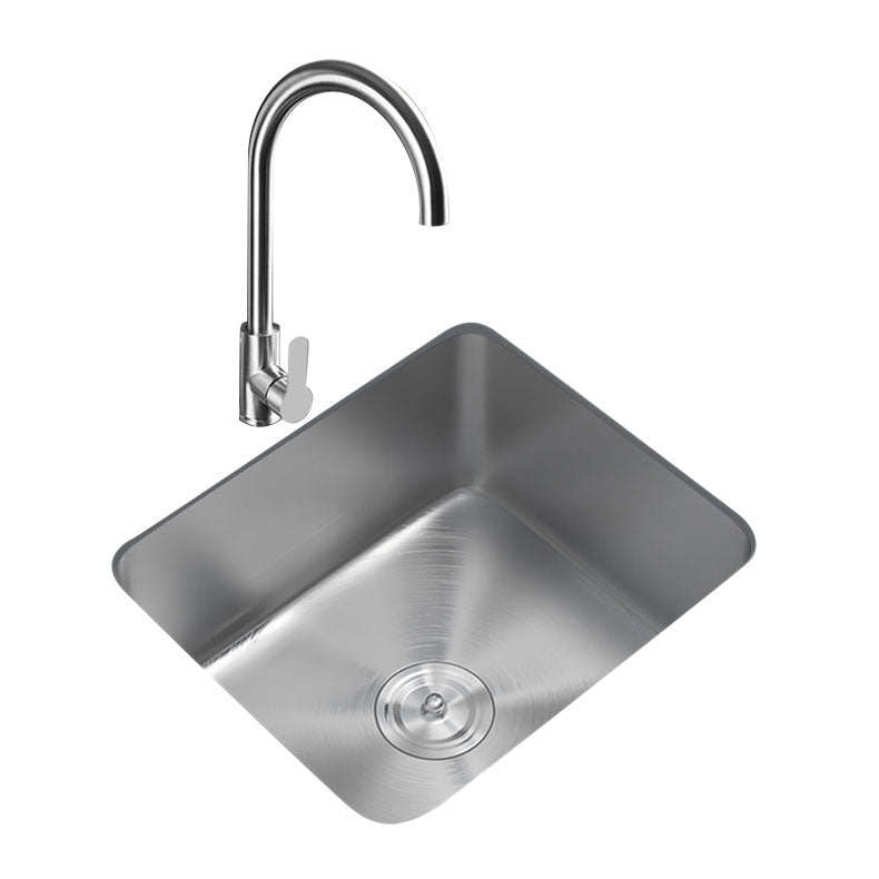 Contemporary Style Kitchen Sink Stainless Steel Undermount Kitchen Sink