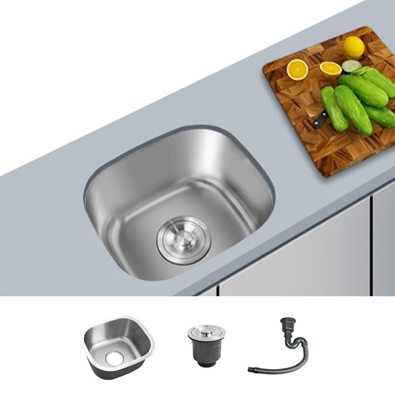 Contemporary Style Kitchen Sink Stainless Steel Undermount Kitchen Sink