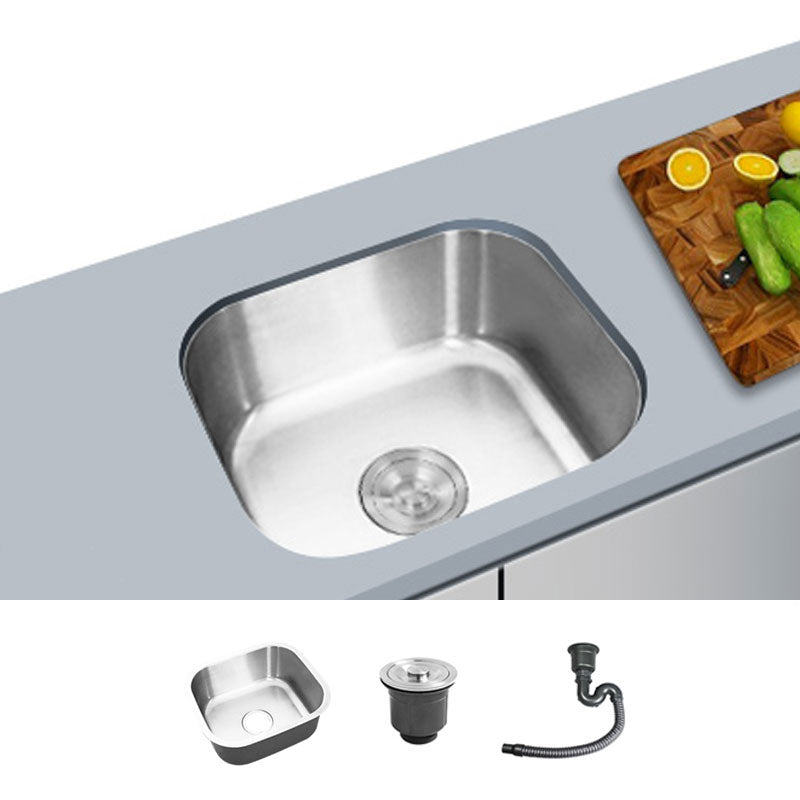 Contemporary Style Kitchen Sink Stainless Steel Undermount Kitchen Sink