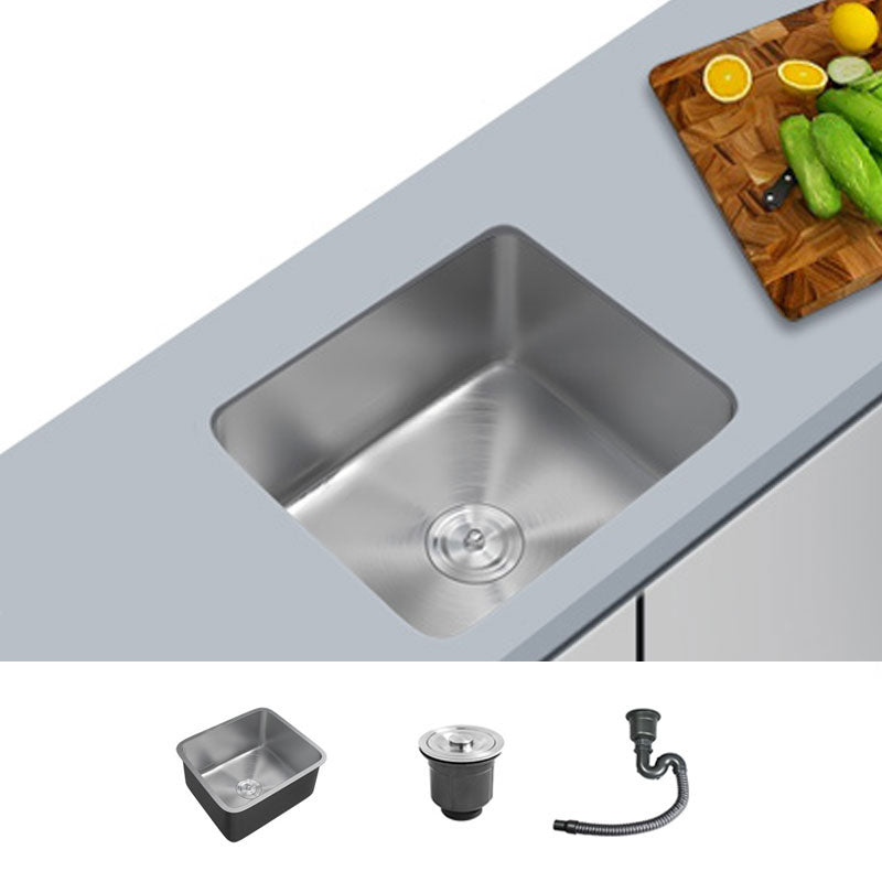 Contemporary Style Kitchen Sink Stainless Steel Undermount Kitchen Sink