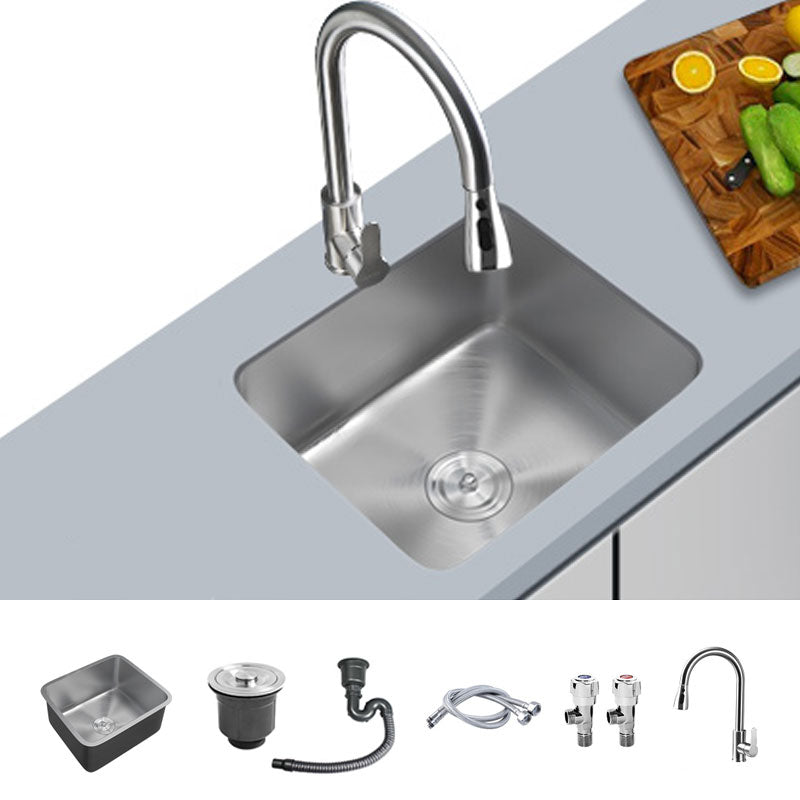 Contemporary Style Kitchen Sink Stainless Steel Undermount Kitchen Sink