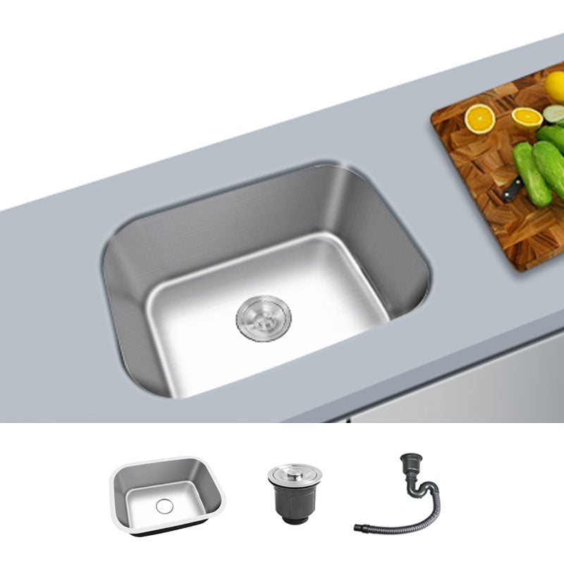 Contemporary Style Kitchen Sink Stainless Steel Undermount Kitchen Sink