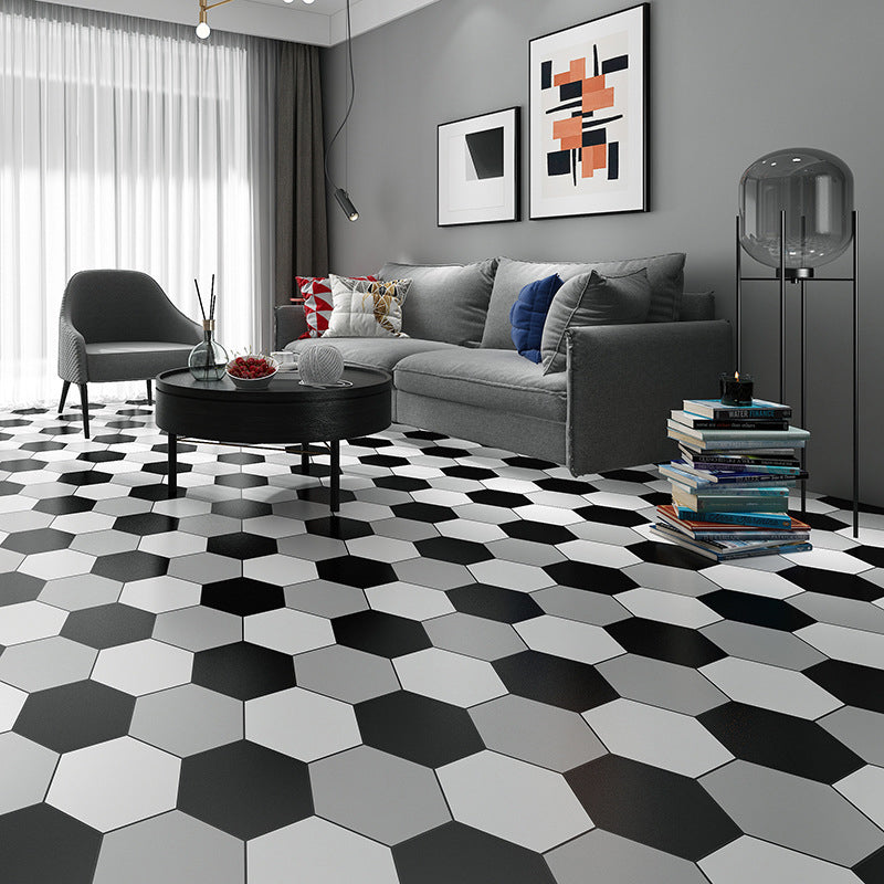 Bathroom Wall Floor Tile Waterproof Geometric Pattern Floor Wallpaper