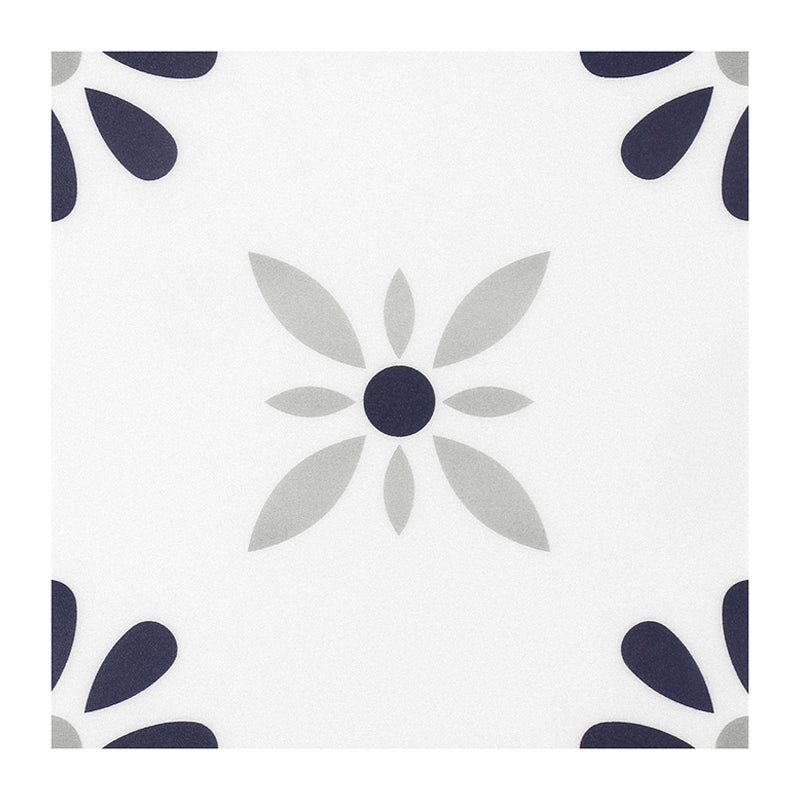 Peel and Stick PVC Flooring Matte Vinyl Flooring with Floral Pattern