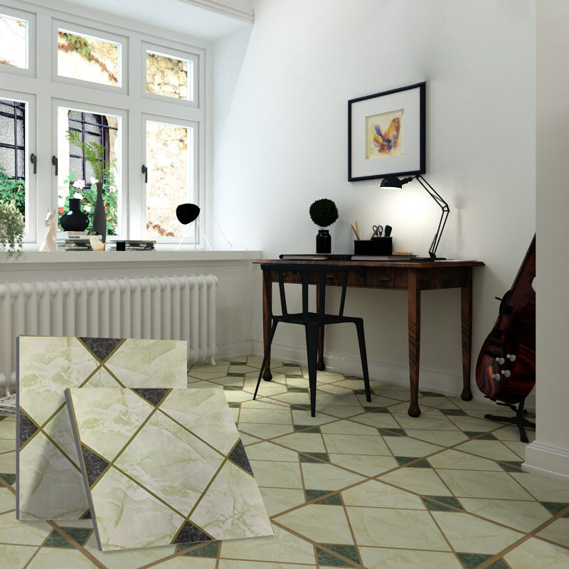 Peel and Stick PVC Flooring Matte Vinyl Flooring with Diamond Look