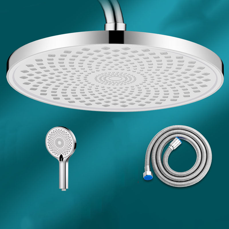 Round Fixed Shower Head High Flow Aerating Wall-Mount Showerhead