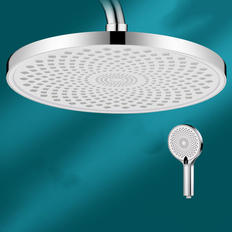 Round Fixed Shower Head High Flow Aerating Wall-Mount Showerhead