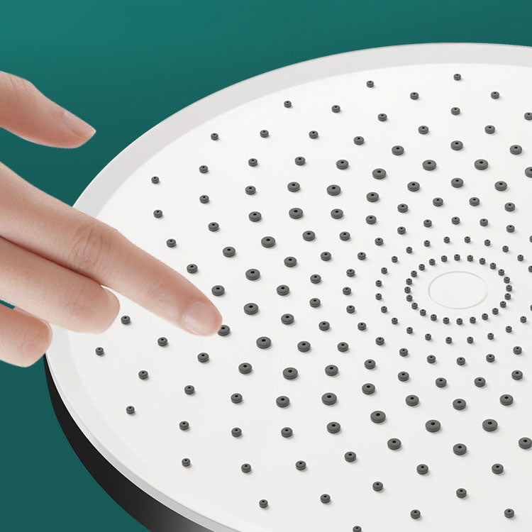 Round Fixed Shower Head High Flow Aerating Wall-Mount Showerhead