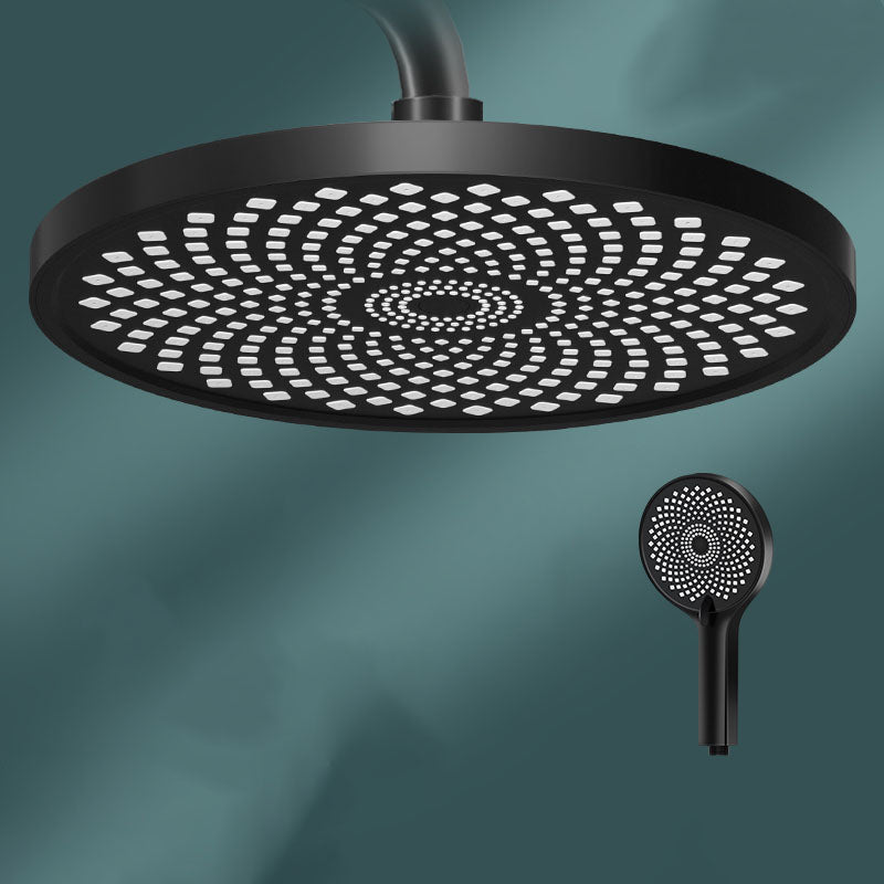 Round Fixed Shower Head High Flow Aerating Wall-Mount Showerhead