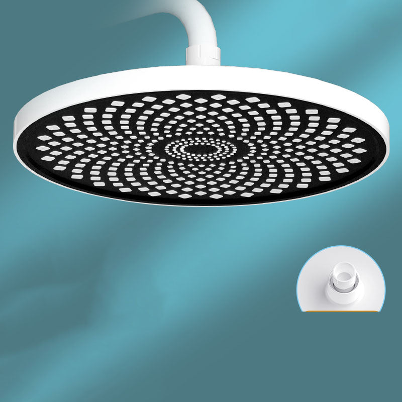 Round Fixed Shower Head High Flow Aerating Wall-Mount Showerhead