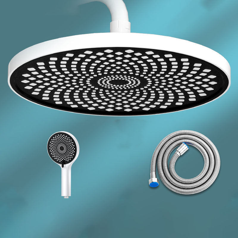 Round Fixed Shower Head High Flow Aerating Wall-Mount Showerhead