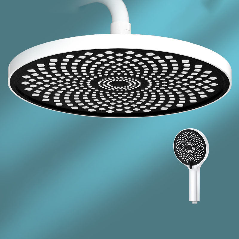 Round Fixed Shower Head High Flow Aerating Wall-Mount Showerhead