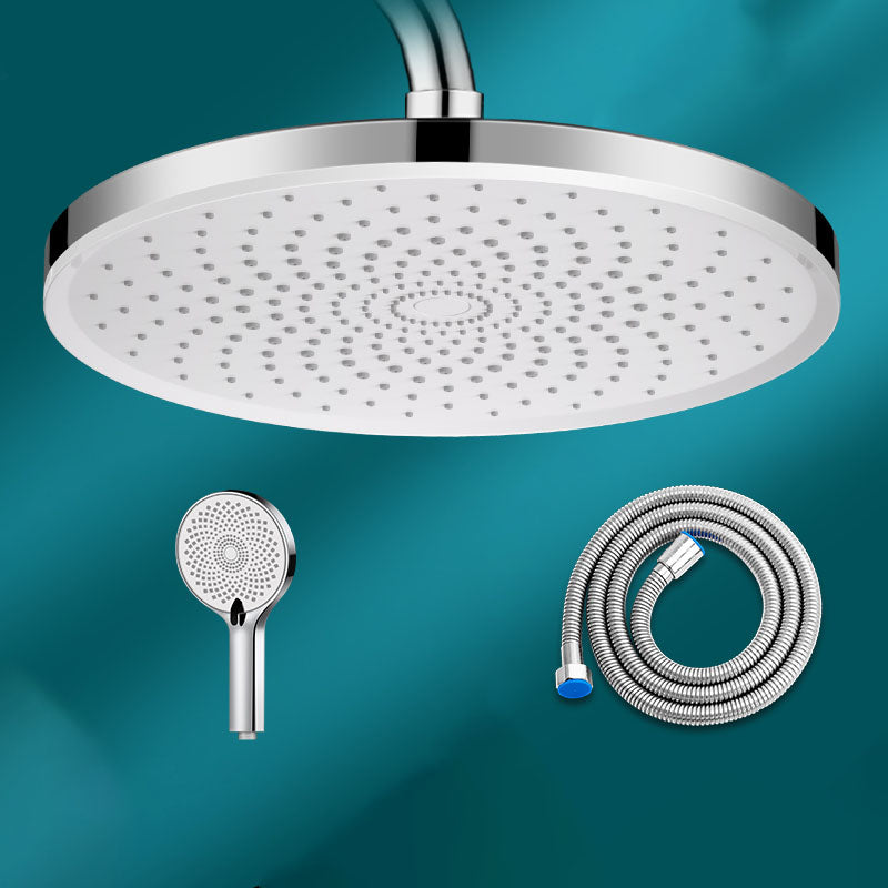 Round Fixed Shower Head High Flow Aerating Wall-Mount Showerhead