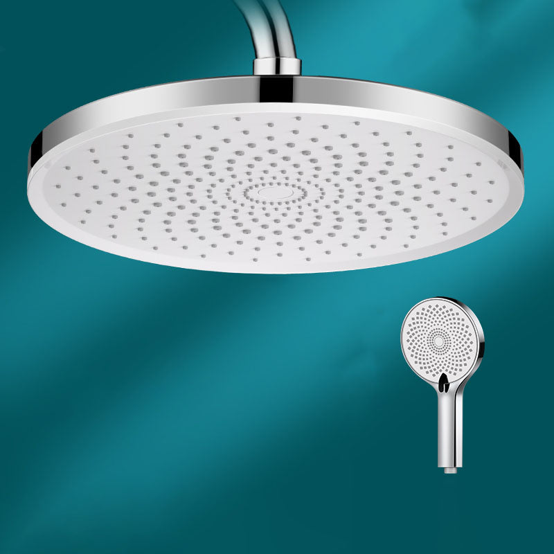 Round Fixed Shower Head High Flow Aerating Wall-Mount Showerhead