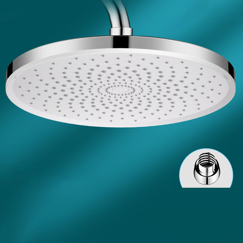 Round Fixed Shower Head High Flow Aerating Wall-Mount Showerhead