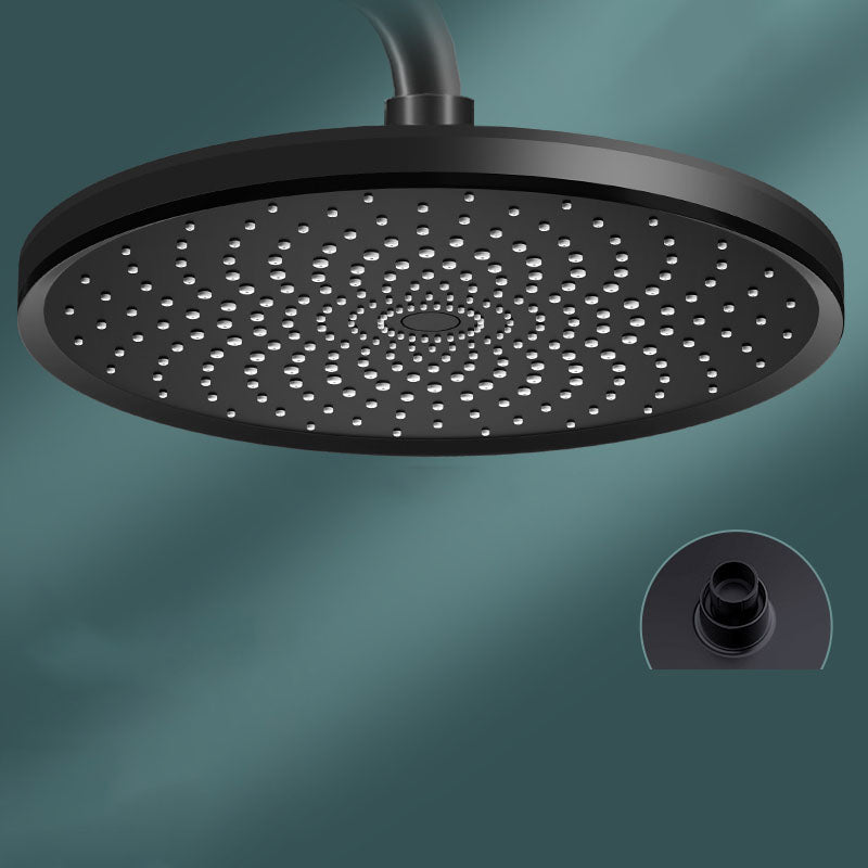 Round Fixed Shower Head High Flow Aerating Wall-Mount Showerhead