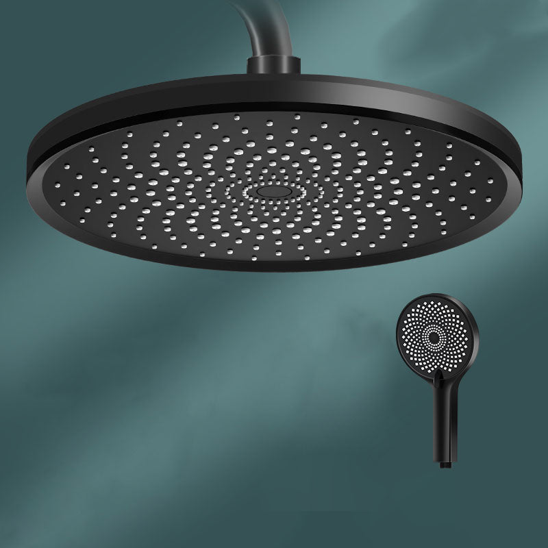 Round Fixed Shower Head High Flow Aerating Wall-Mount Showerhead