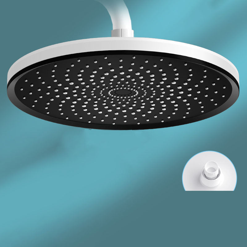 Round Fixed Shower Head High Flow Aerating Wall-Mount Showerhead