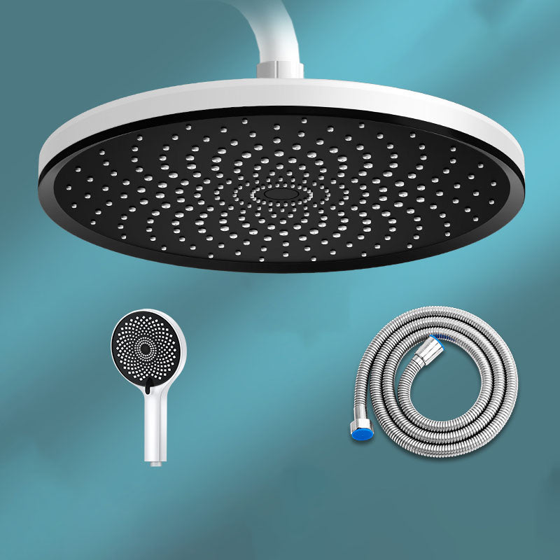 Round Fixed Shower Head High Flow Aerating Wall-Mount Showerhead