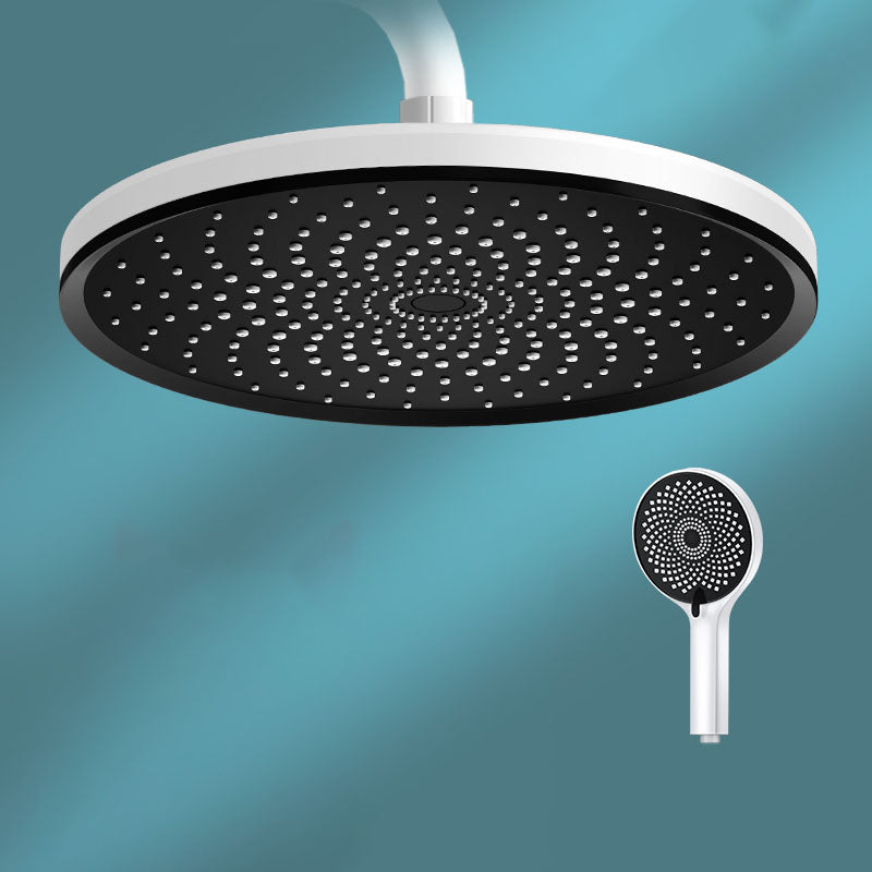 Round Fixed Shower Head High Flow Aerating Wall-Mount Showerhead