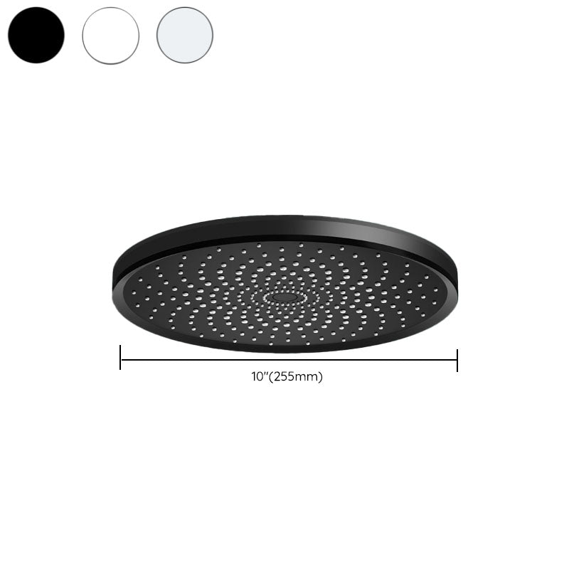 Round Fixed Shower Head High Flow Aerating Wall-Mount Showerhead