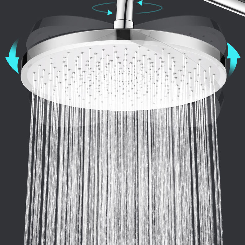 Round Dual Shower Head H2O Kinetic Technology Adjustable Shower Head