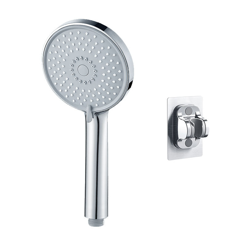 Round Handheld Shower Head Self-Cleaning Wall-Mount Shower Head