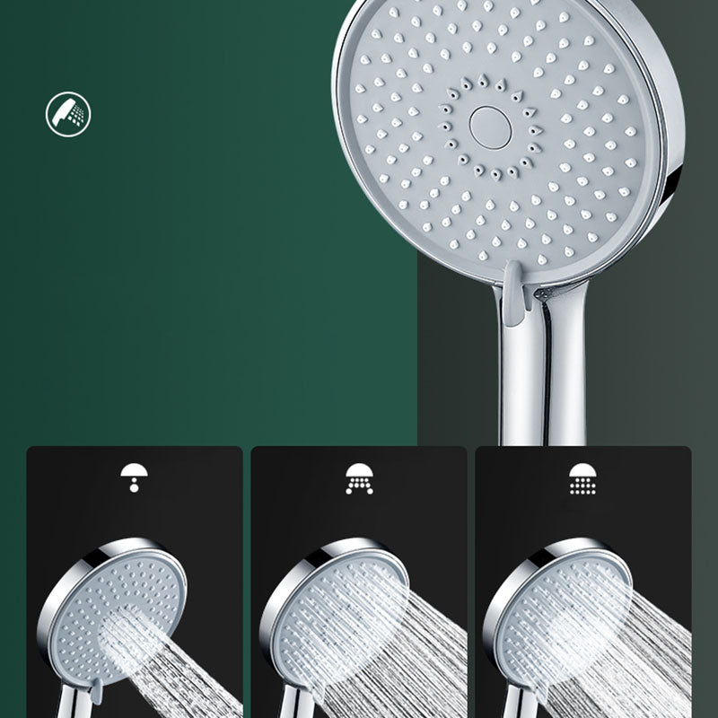 Round Handheld Shower Head Self-Cleaning Wall-Mount Shower Head