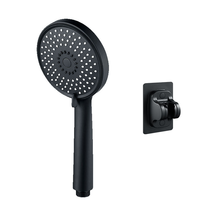 Round Handheld Shower Head Self-Cleaning Wall-Mount Shower Head