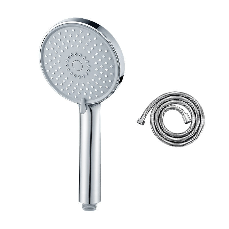 Round Handheld Shower Head Self-Cleaning Wall-Mount Shower Head