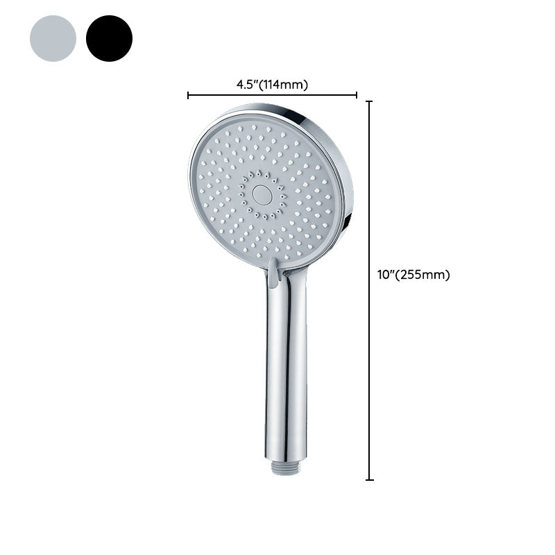 Round Handheld Shower Head Self-Cleaning Wall-Mount Shower Head