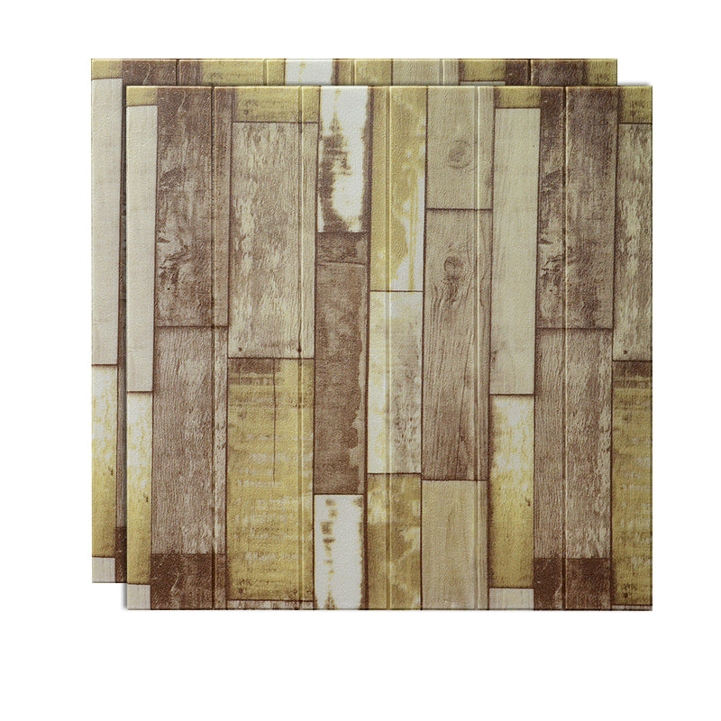 Pvc Paneling Smooth Wall Interior Living Room Plank Set of 2