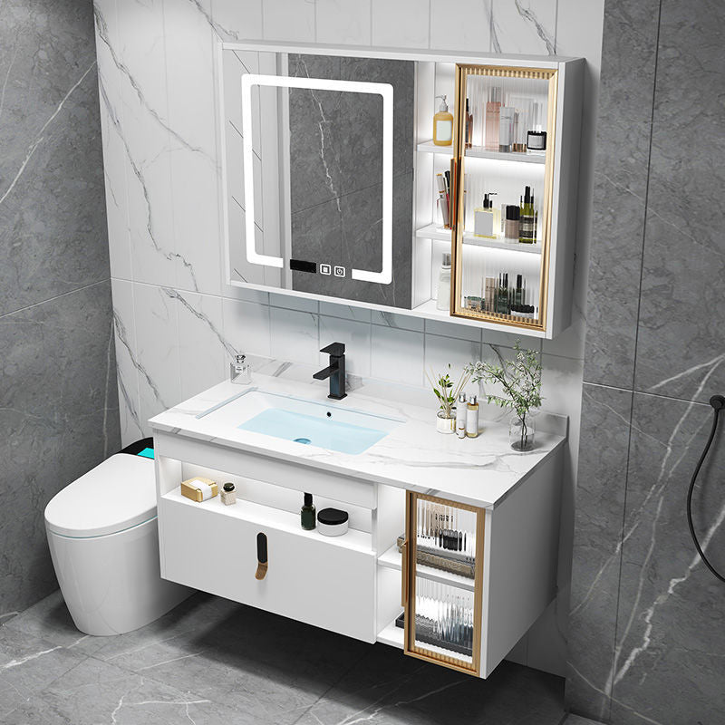Gorgeous Sink Vanity Wall-Mounted Standard Bathroom Vanity with Drawers
