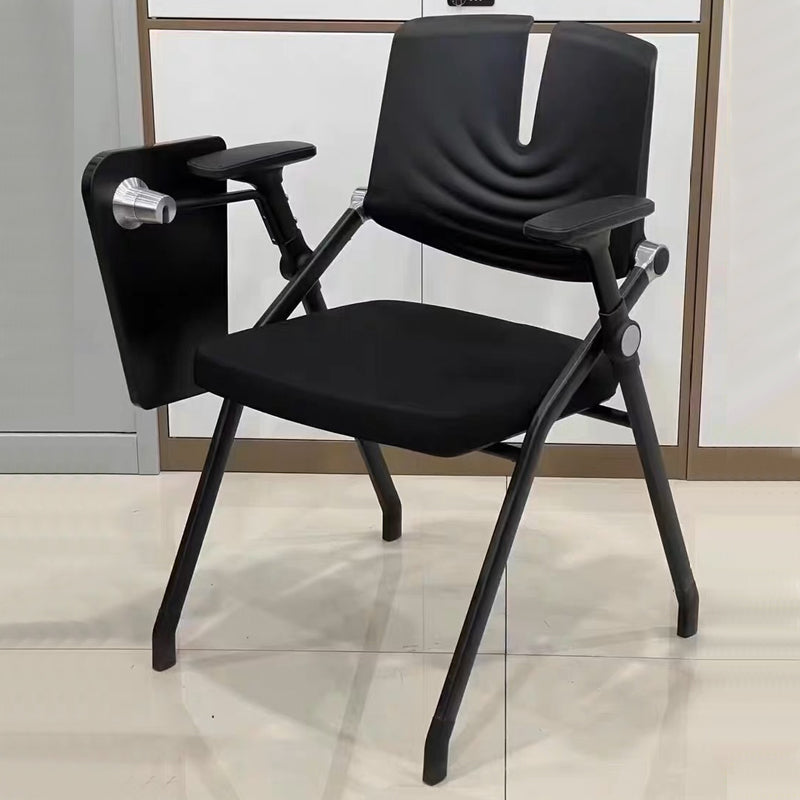 Contemporary Fixed Arms Conference Chair Plastic Chair for Office