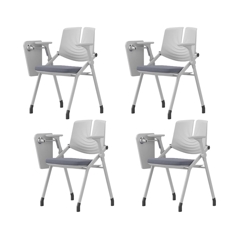 Contemporary Fixed Arms Conference Chair Plastic Chair for Office