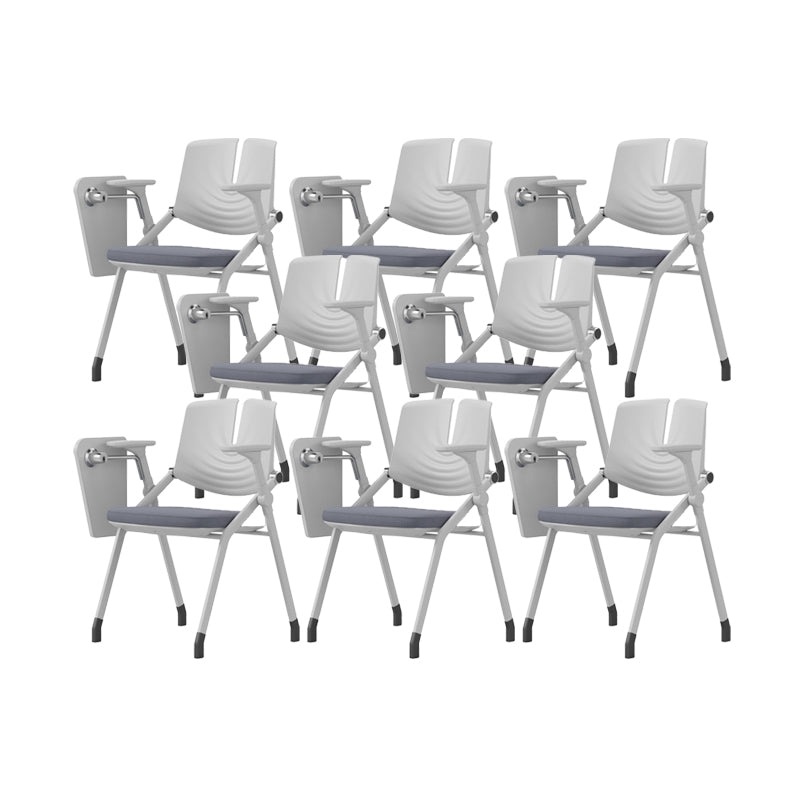 Contemporary Fixed Arms Conference Chair Plastic Chair for Office