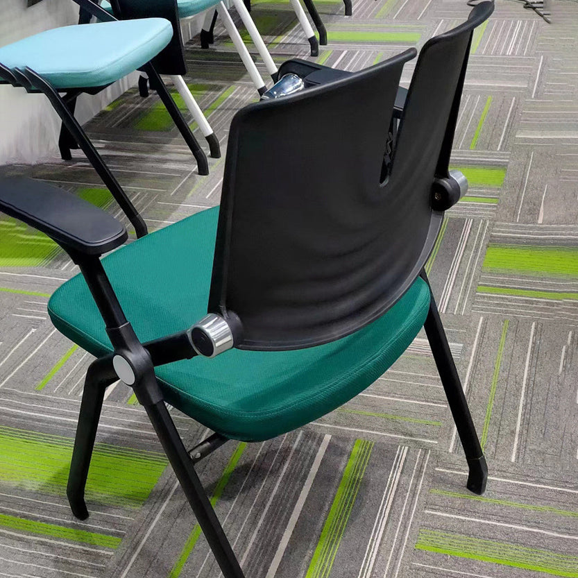 Contemporary Fixed Arms Conference Chair Plastic Chair for Office