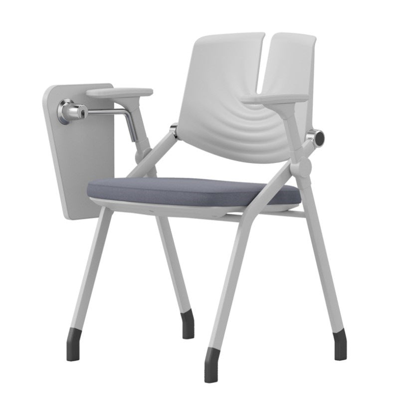 Contemporary Fixed Arms Conference Chair Plastic Chair for Office