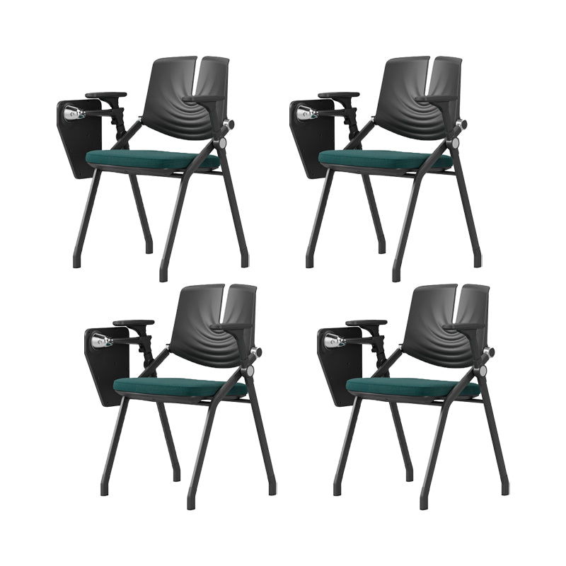 Contemporary Fixed Arms Conference Chair Plastic Chair for Office