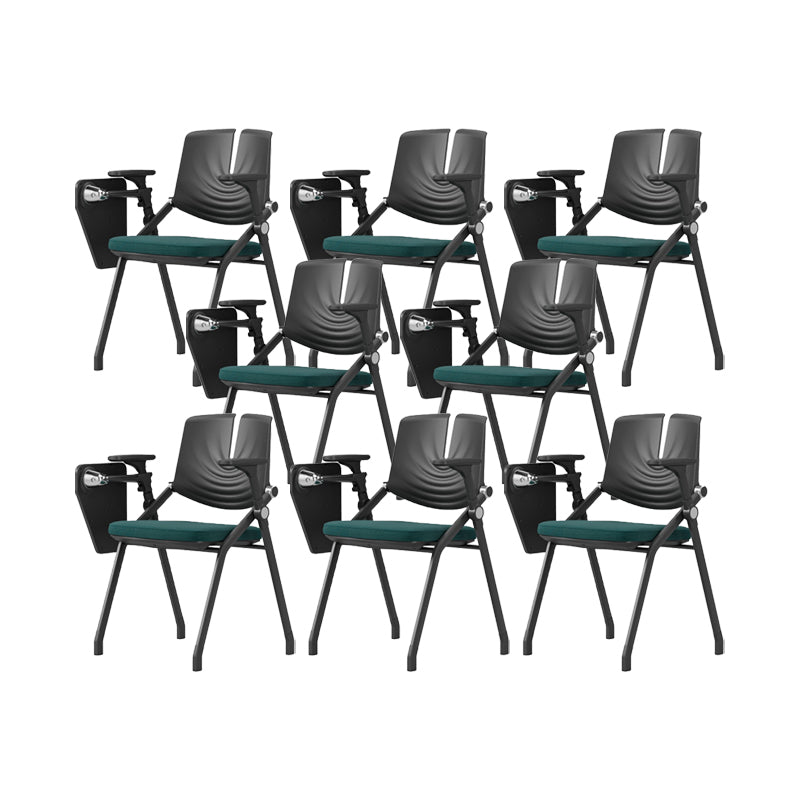 Contemporary Fixed Arms Conference Chair Plastic Chair for Office