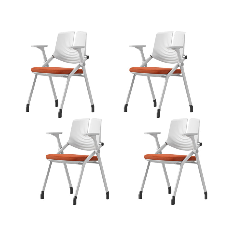 Contemporary Fixed Arms Conference Chair Plastic Chair for Office