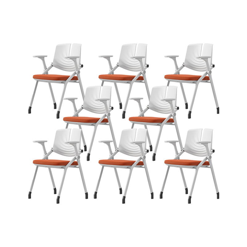 Contemporary Fixed Arms Conference Chair Plastic Chair for Office