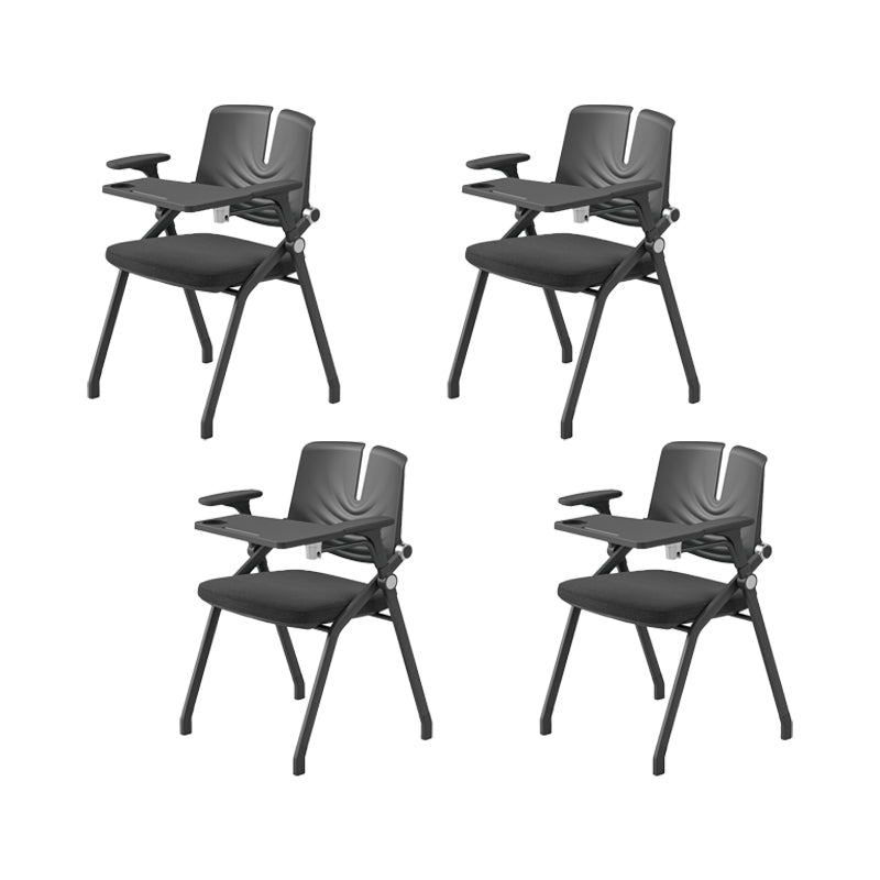 Contemporary Fixed Arms Conference Chair Plastic Chair for Office