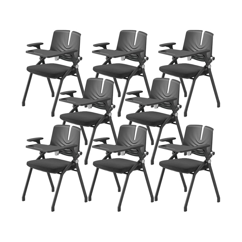 Contemporary Fixed Arms Conference Chair Plastic Chair for Office