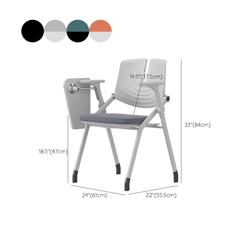 Contemporary Fixed Arms Conference Chair Plastic Chair for Office