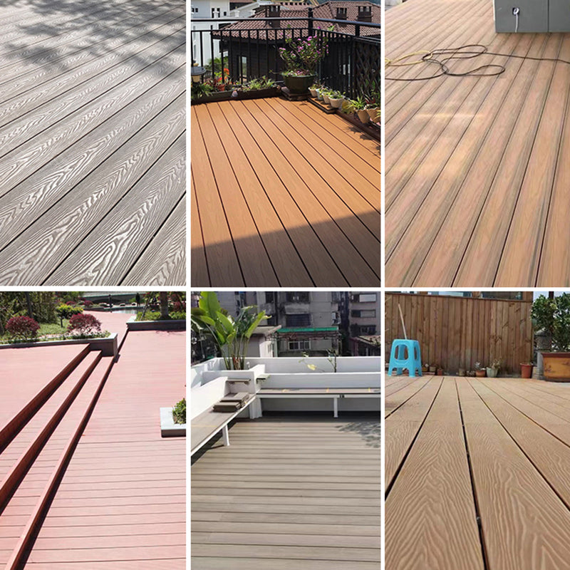 Modern Deck Plank Wooden Embossed Waterproof Slip Resistant Floor Board