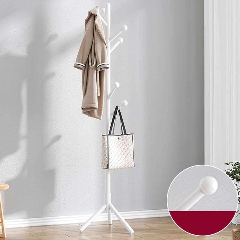 Modern Coat Hanger Wooden Framed Free Standing Coat Rack with Hooks