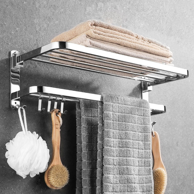 Modern Stainless Steel Bath Hardware Set Sliver Bathroom Accessory Kit